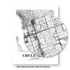 Eleville Unframed Chula Vista California City View Abstract Modern Map Art Print Poster Wall Office Home Decor Line Art wgn588 - Image 8