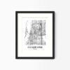 Eleville Unframed Clearwater Florida City View Abstract Modern Map Art Print Poster Wall Office Home Decor Line Art wgn589 - Image 4
