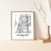 Eleville Unframed Clearwater Florida City View Abstract Modern Map Art Print Poster Wall Office Home Decor Line Art wgn589 - Image 5