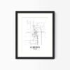 Eleville Unframed Clinton Michigan City View Abstract Modern Map Art Print Poster Wall Office Home Decor Line Art wgn590 - Image 4