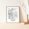Eleville Unframed Concord California City View Abstract Modern Map Art Print Poster Wall Office Home Decor Line Art wgn593 - Image 5