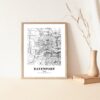 Eleville Unframed Davenport Iowa City View Abstract Modern Map Art Print Poster Wall Office Home Decor Line Art wgn599 - Image 5
