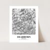 Eleville Unframed Dearborn Michigan City View Abstract Modern Map Art Print Poster Wall Office Home Decor Line Art wgn601 - Image 3