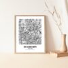 Eleville Unframed Dearborn Michigan City View Abstract Modern Map Art Print Poster Wall Office Home Decor Line Art wgn601 - Image 5