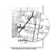Eleville Unframed Edinburg Texas City View Abstract Modern Map Art Print Poster Wall Office Home Decor Line Art wgn603 - Image 8