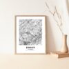Eleville Unframed Edison New Jersey City View Abstract Modern Map Art Print Poster Wall Office Home Decor Line Art wgn604 - Image 5