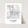 Eleville Unframed El Cajon California City View Abstract Modern Map Art Print Poster Wall Office Home Decor Line Art wgn605 - Image 3