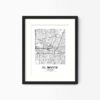 Eleville Unframed El Monte California City View Abstract Modern Map Art Print Poster Wall Office Home Decor Line Art wgn606 - Image 4