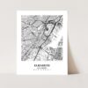 Eleville Unframed Elizabeth New Jersey City View Abstract Modern Map Art Print Poster Wall Office Home Decor Line Art wgn608 - Image 3