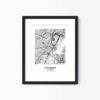 Eleville Unframed Elizabeth New Jersey City View Abstract Modern Map Art Print Poster Wall Office Home Decor Line Art wgn608 - Image 4