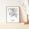 Eleville Unframed Elk Grove California City View Abstract Modern Map Art Print Poster Wall Office Home Decor Line Art wgn609 - Image 5