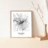 Eleville Unframed Escondido California City View Abstract Modern Map Art Print Poster Wall Office Home Decor Line Art wgn610 - Image 5