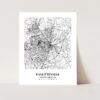 Eleville Unframed Fayetteville North Carolina City View Abstract Modern Map Art Print Poster Wall Office Home Decor Line Art wgn614 - Image 3