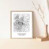 Eleville Unframed Fayetteville North Carolina City View Abstract Modern Map Art Print Poster Wall Office Home Decor Line Art wgn614 - Image 5