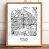 Eleville Unframed Fontana California City View Abstract Modern Map Art Print Poster Wall Office Home Decor Line Art wgn616 - Image 2