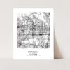 Eleville Unframed Fontana California City View Abstract Modern Map Art Print Poster Wall Office Home Decor Line Art wgn616 - Image 3