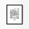 Eleville Unframed Fontana California City View Abstract Modern Map Art Print Poster Wall Office Home Decor Line Art wgn616 - Image 4