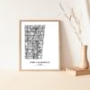 Eleville Unframed Fort Lauderdale Florida City View Abstract Modern Map Art Print Poster Wall Office Home Decor Line Art wgn617 - Image 5