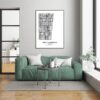 Eleville Unframed Fort Lauderdale Florida City View Abstract Modern Map Art Print Poster Wall Office Home Decor Line Art wgn617 - Image 7