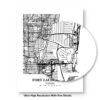 Eleville Unframed Fort Lauderdale Florida City View Abstract Modern Map Art Print Poster Wall Office Home Decor Line Art wgn617 - Image 8