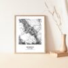 Eleville Unframed Fremont California City View Abstract Modern Map Art Print Poster Wall Office Home Decor Line Art wgn618 - Image 5