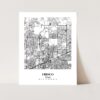 Eleville Unframed Frisco Texas City View Abstract Modern Map Art Print Poster Wall Office Home Decor Line Art wgn619 - Image 3