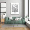 Eleville Unframed Frisco Texas City View Abstract Modern Map Art Print Poster Wall Office Home Decor Line Art wgn619 - Image 7