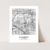 Eleville Unframed Fullerton California City View Abstract Modern Map Art Print Poster Wall Office Home Decor Line Art wgn620 - Image 3