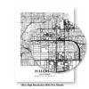 Eleville Unframed Fullerton California City View Abstract Modern Map Art Print Poster Wall Office Home Decor Line Art wgn620 - Image 8