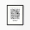 Eleville Unframed Garden Grove California City View Abstract Modern Map Art Print Poster Wall Office Home Decor Line Art wgn621 - Image 4