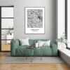 Eleville Unframed Garden Grove California City View Abstract Modern Map Art Print Poster Wall Office Home Decor Line Art wgn621 - Image 7