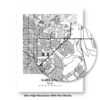 Eleville Unframed Garland Texas City View Abstract Modern Map Art Print Poster Wall Office Home Decor Line Art wgn622 - Image 8