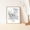 Eleville Unframed Glendale California City View Abstract Modern Map Art Print Poster Wall Office Home Decor Line Art wgn625 - Image 5