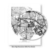 Eleville Unframed Hampton Virginia City View Abstract Modern Map Art Print Poster Wall Office Home Decor Line Art wgn630 - Image 8
