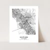 Eleville Unframed Hayward California City View Abstract Modern Map Art Print Poster Wall Office Home Decor Line Art wgn631 - Image 3