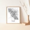 Eleville Unframed Hayward California City View Abstract Modern Map Art Print Poster Wall Office Home Decor Line Art wgn631 - Image 5