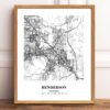 Eleville Unframed Henderson Nevada City View Abstract Modern Map Art Print Poster Wall Office Home Decor Line Art wgn632 - Image 2
