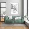 Eleville Unframed Henderson Nevada City View Abstract Modern Map Art Print Poster Wall Office Home Decor Line Art wgn632 - Image 7