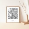 Eleville Unframed Hialeah Florida City View Abstract Modern Map Art Print Poster Wall Office Home Decor Line Art wgn633 - Image 5