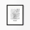 Eleville Unframed High Point North Carolina City View Abstract Modern Map Art Print Poster Wall Office Home Decor Line Art wgn634 - Image 4