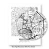 Eleville Unframed High Point North Carolina City View Abstract Modern Map Art Print Poster Wall Office Home Decor Line Art wgn634 - Image 8
