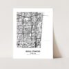 Eleville Unframed Hollywood Florida City View Abstract Modern Map Art Print Poster Wall Office Home Decor Line Art wgn636 - Image 3