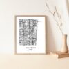 Eleville Unframed Hollywood Florida City View Abstract Modern Map Art Print Poster Wall Office Home Decor Line Art wgn636 - Image 5