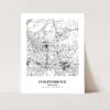 Eleville Unframed Independence Missouri City View Abstract Modern Map Art Print Poster Wall Office Home Decor Line Art wgn637 - Image 3