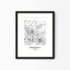 Eleville Unframed Independence Missouri City View Abstract Modern Map Art Print Poster Wall Office Home Decor Line Art wgn637 - Image 4