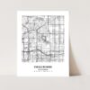 Eleville Unframed Inglewood California City View Abstract Modern Map Art Print Poster Wall Office Home Decor Line Art wgn638 - Image 3
