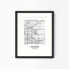 Eleville Unframed Inglewood California City View Abstract Modern Map Art Print Poster Wall Office Home Decor Line Art wgn638 - Image 4