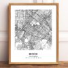 Eleville Unframed Irvine California City View Abstract Modern Map Art Print Poster Wall Office Home Decor Line Art wgn639 - Image 2