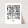 Eleville Unframed Irving Texas City View Abstract Modern Map Art Print Poster Wall Office Home Decor Line Art wgn640 - Image 3