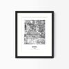 Eleville Unframed Irving Texas City View Abstract Modern Map Art Print Poster Wall Office Home Decor Line Art wgn640 - Image 4
